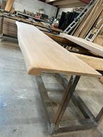 Eiken boomstamdelen te koop. 52/40 mm dikte. 240/250 cm lang, Doe-het-zelf en Verbouw, Hout en Planken, 25 tot 50 mm, Eiken, Nieuw