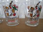 4 limonade glaasjes uit 1967  ( Carnaval Weert ), Verzamelen, Glas en Borrelglaasjes, Ophalen of Verzenden, Nieuw, Frisdrankglas