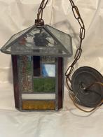 Glas in lood hanglampje, Ophalen of Verzenden, Zo goed als nieuw, Glas, Minder dan 50 cm