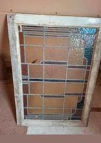 Oud glas in lood raam, Doe-het-zelf en Verbouw, Glas en Ramen, Ophalen, Minder dan 80 cm, Zo goed als nieuw, Minder dan 80 cm