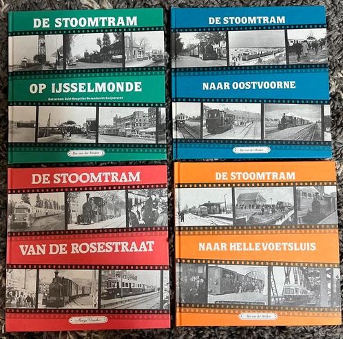 4 tramboekjes RTM Zuid Holland, Verzamelen, Spoorwegen en Tramwegen, Gebruikt, Tram, Ophalen of Verzenden