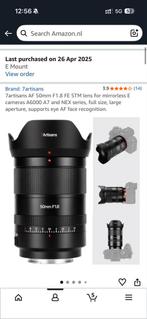 7artisans 50mm F1.8 FE - Zo goed als nieuw!, Ophalen of Verzenden, Zo goed als nieuw, Standaardlens