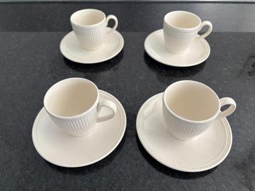 Wedgwood Windsor koffiekop + schotel. Set van 4. beschikbaar voor biedingen