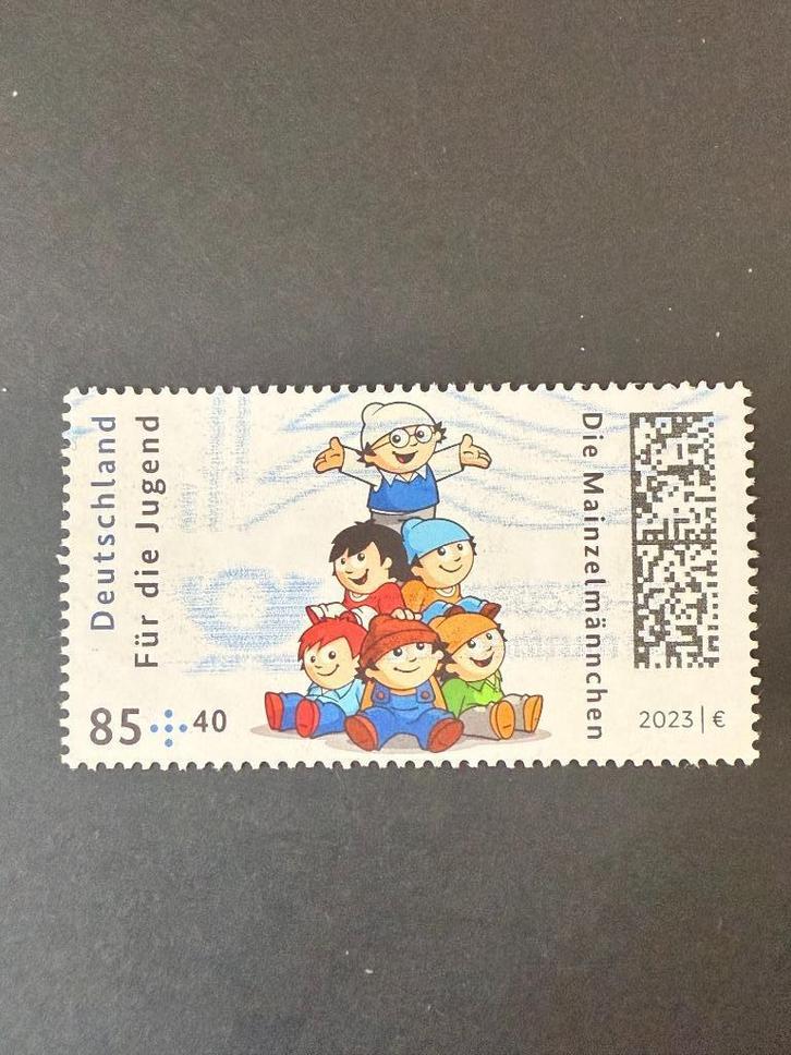 Bund 2025 85 + 40 Mainzelmannchen gestempeld., Postzegels en Munten, Postzegels | Europa | Duitsland, 1990 tot heden, Ophalen of Verzenden