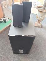 Teufel 2.1 speakerset + Raumfeld Connector2, Subwoofer, Teufel, Zo goed als nieuw, 120 watt of meer