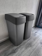 2 Prullenbakken - 50/60 Liter, Huis en Inrichting, Ophalen, Kunststof, Gebruikt, 50 tot 75 cm