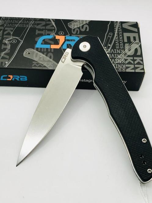CJRB Briar J1902BKF D2 Blade G10 Black Handle Folding Knives, Caravans en Kamperen, Kampeergereedschap, Nieuw, Ophalen of Verzenden