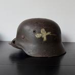 Duitse M40 verzetshelm, Ophalen of Verzenden, Duitsland, Helm of Baret