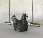 Vintage vertind metalen mal chocolade mal kip op mand, Ophalen of Verzenden