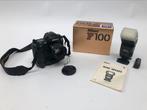 Nikon F100 met Nikkor Af 50mm 1.4D, SB-800, batterijgrip, Ophalen of Verzenden, Zo goed als nieuw, Spiegelreflex, Nikon