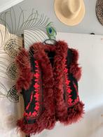 Afghaanse waistcoat S M bohemian vintage gilet embroidery, -, -, Ophalen of Verzenden, Zo goed als nieuw