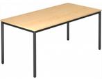 Nieuw bureau tafel kantine 120x80x74cm beukendecor met zwart, Ophalen, Nieuw, Bureau