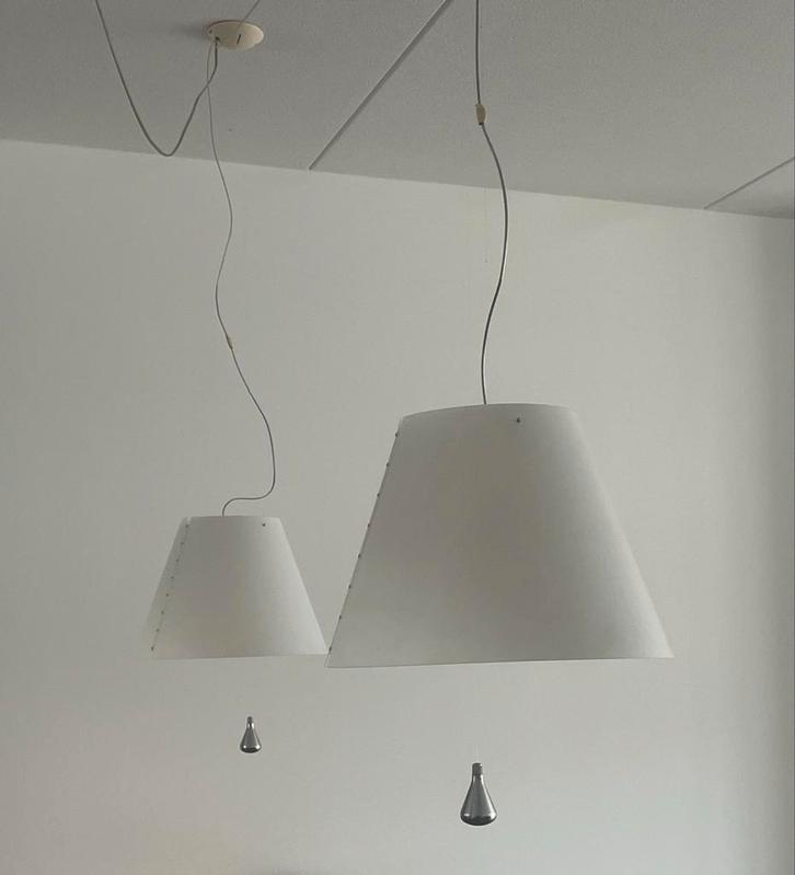 Luceplan Constanza Hanglamp Up&Down Wit, Huis en Inrichting, Lampen | Hanglampen, Zo goed als nieuw, 75 cm of meer, Kunststof