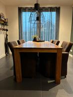 Teak houten eettafel, Huis en Inrichting, Ophalen, Gebruikt, Teakhout, 200 cm of meer