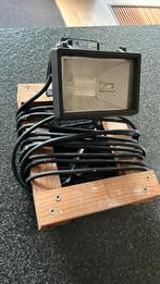 Bouwlamp halogeen, max 120W, met 6 meter snoer, Ophalen of Verzenden, Gebruikt, 50 tot 200 watt, Lamp met armatuur