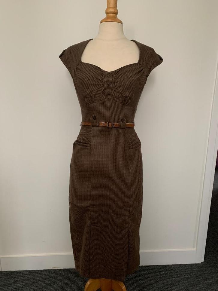 Stop Staring kokerjurk !!NIEUW!! maat 36/S, Kleding | Dames, Jurken, Nieuw, Maat 36 (S), Bruin, Boven de knie, Ophalen