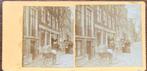 Stereofoto REGULIERSGRACHT Amsterdam 1880-1890, Gebruikt, Verzenden, Foto, Gebouw