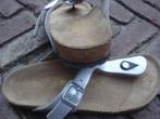 GRATIS VERZENDEN ZILVEREN GIZEH BIRKENSTOCKS MT 38, Slippers, Overige kleuren, Verzenden, Zo goed als nieuw