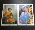 Vintage portetfoto's Queen Elizabeth II en The Queen Mother, Verzamelen, Ophalen of Verzenden, Gebruikt, Buitenland, Kaart, Foto of Prent