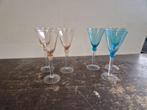 6 stuks prachtige gekleurde wijnglazen, Verzamelen, Glas en Borrelglaasjes, Ophalen of Verzenden, Zo goed als nieuw, Overige typen
