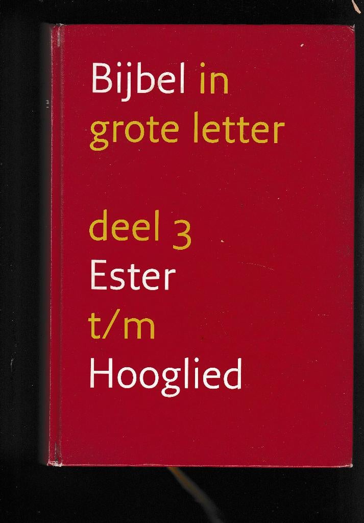 Bijbel in grote letter Deel 3 Ester t/m Hooglied Nieuw, Ophalen of Verzenden, Nieuw