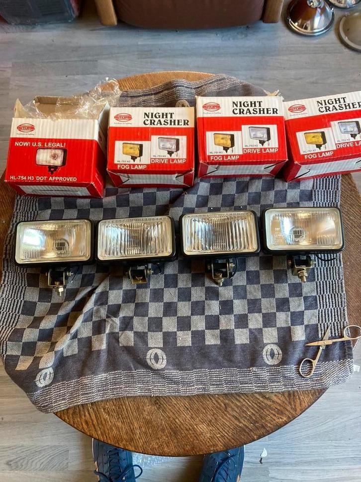 Oldtimer 2 verstralers en 2 witte mistlampen merk autopal, Auto-onderdelen, Verlichting, Nieuw, Ophalen of Verzenden