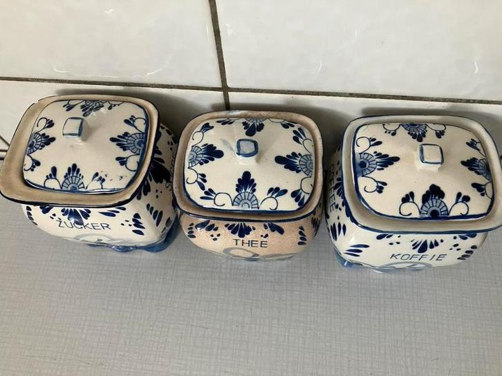 Koffie thee en suikerpotjes, Antiek en Kunst, Antiek | Servies compleet, Ophalen of Verzenden