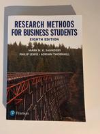 Research methods for business students boek, Boeken, Ophalen of Verzenden, Beta, Nieuw, HBO