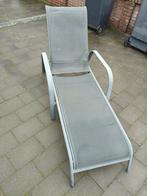 Ligbedje aluminium, Tuin en Terras, Ophalen of Verzenden, Gebruikt, Aluminium, Verstelbaar