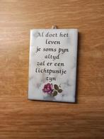 Nostalgisch spreukentegeltje, Ophalen of Verzenden, Zo goed als nieuw