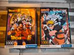 2x Anime Puzzels - Naruto & Dragon Ball - 1000 Stukjes, Ophalen, 500 t/m 1500 stukjes, Zo goed als nieuw, Legpuzzel