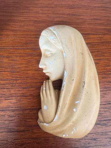 Vintage Maria beeldje met gevouwen handen Religieus Antiek D beschikbaar voor biedingen