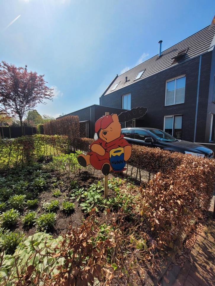 Te huur geboorte winnie de poeh of een leuke ooievaar, Hobby en Vrije tijd, Feestartikelen | Verhuur, Geboorte of Huwelijk, Ophalen of Verzenden