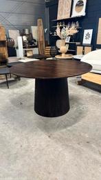 Ronde Eettafel Salvator Mangohout, 130cm van Livingfurn, Antiek en Kunst, Antiek | Meubels | Tafels, Ophalen