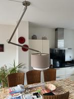 Dimbare Plafondlamp met Stoffen Kap, Huis en Inrichting, Ophalen of Verzenden, Zo goed als nieuw, Metaal, Minder dan 50 cm