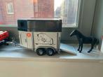 Bruder Paardentrailer + Paard, Kinderen en Baby's, Speelgoed | Speelgoedvoertuigen, Ophalen, Gebruikt
