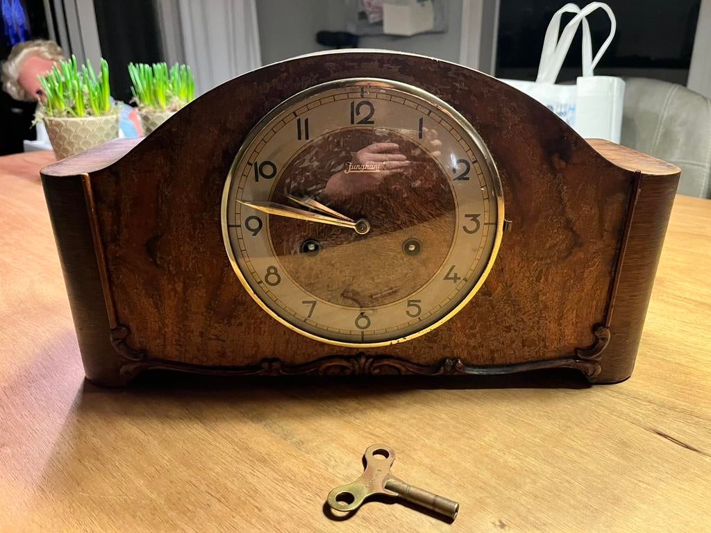 Pendule van Junghans, Antiek en Kunst, Antiek | Klokken, Ophalen