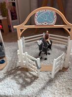 Schleich Paard & Amazone met Omheining, Ophalen of Verzenden, Gebruikt, Jongen of Meisje