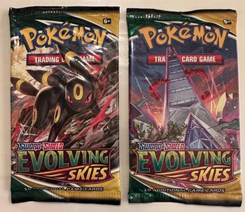 Pokémon 10 booster pack met oa Evolving Skies Sun & Moon beschikbaar voor biedingen