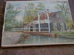 TEKENING Jaffa Rotterdam Kano's en roeiboten afm 30x23 cm, Ophalen of Verzenden