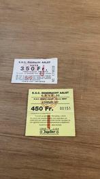 2 oude tickets België Aalst Gent, Verzamelen, Ophalen of Verzenden, Gebruikt, Buitenlandse clubs, Poster, Plaatje of Sticker