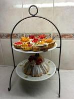 High Tea 2 Laags + Gebak, Antiek en Kunst, Curiosa en Brocante, Ophalen of Verzenden