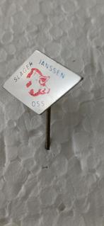 Oss slagerij Janssen (sinds 1936), Verzamelen, Speldjes, Pins en Buttons, Ophalen of Verzenden, Gebruikt, Overige onderwerpen