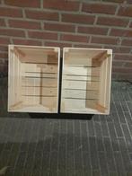Houten Kisten - Set van 2, Ophalen, Minder dan 50 cm, Minder dan 50 cm, Zo goed als nieuw
