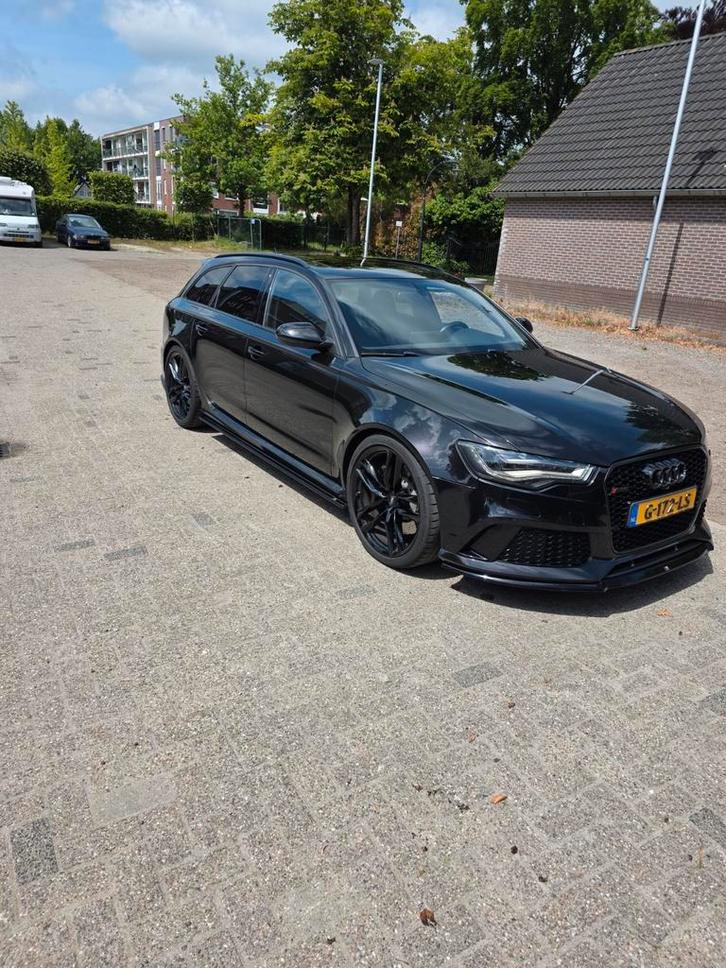 Audi RS6 4.0 445KW Quattro Avant 2013 Zwart, Auto's, Audi, Particulier, RS6, 360° camera, 4x4, ABS, Achteruitrijcamera, Adaptieve lichten