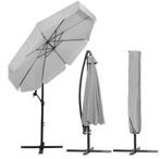 Parasol | Lichtgrijs | 290 cm, Tuin en Terras, Parasols, Ophalen, Gebruikt, Kantelbaar, Overige typen