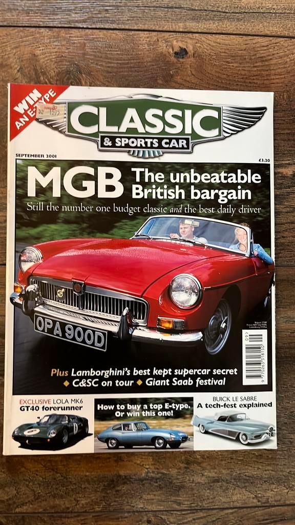 Classic Cars: MGB, Fiat 124 SC, Jaguar E-type, Mercedes R107, Boeken, Auto's | Folders en Tijdschriften, Zo goed als nieuw, Algemeen