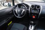Nissan Note 1.2 DIG-S Tekna Autom Navi Camera Clima Cruise D, Euro 5, Stof, Gebruikt, Zwart