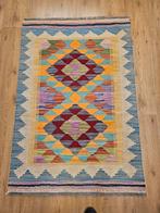 Prachtige handgeweven oosterse kelim 138x77, Info@SlatsAntiek.nl, Crème, 100 tot 150 cm, Vof Slats Antiek