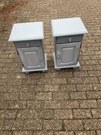 2 nachtkastjes grenen, Ophalen of Verzenden, Zo goed als nieuw, Minder dan 45 cm